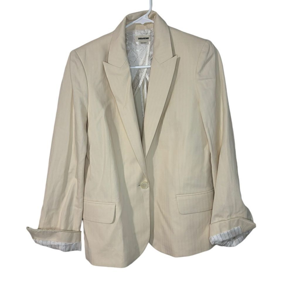 Zadig & Voltaire Blazer Linen Blend Size 36 / S